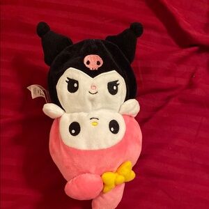 Cute Black and Pink Plush Toy
